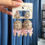Ruhika Premium Jhumka – Light Pink