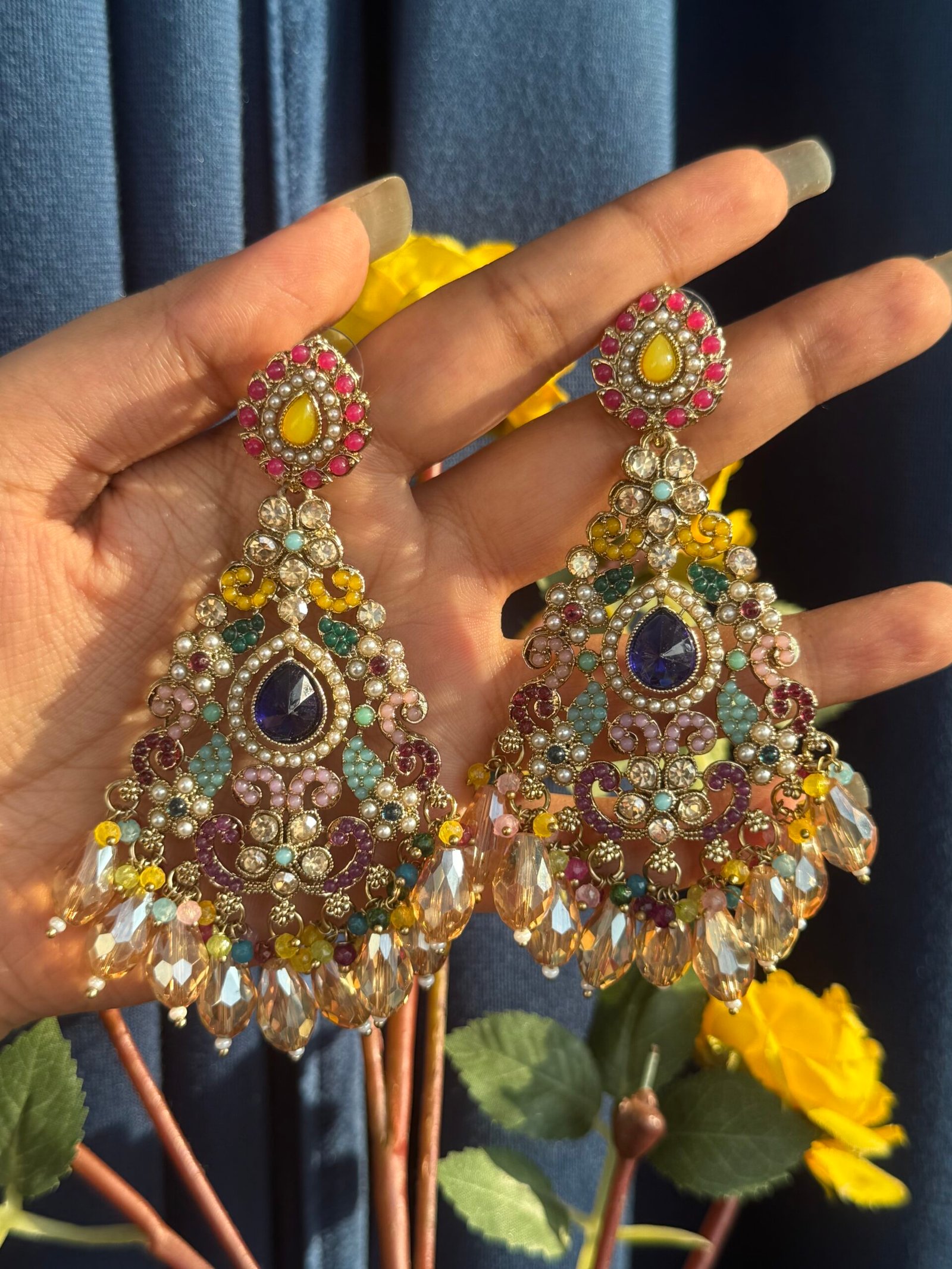 Photo-08-01-25-4-41-08-PM-scaled-1.jpg Baani Crystal Earrings – Multi - Image 1