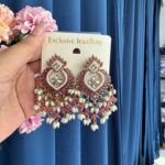 Bhavya Kundan Chandbali – Wine