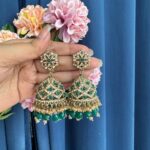 Bareilly Premium Jhumka – Dark Green