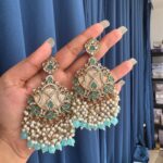 Simi Premium Chandbali – Light Blue