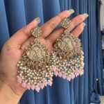 Simi Premium Chandbali – Light Pink