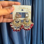 Greeshma Kundan Earrings – Red