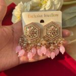 Alfiya Premium Earrings – Light Pink