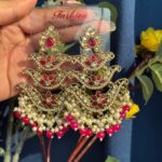 Ragini Premium Earrings – Dark Pink