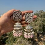 Ridhima Kundan Jhumka – Light Pink