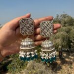 Ridhima Kundan Jhumka – dark Green