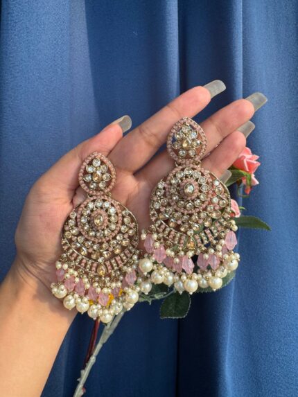 Mitali Premiun Earrings – Light Pink