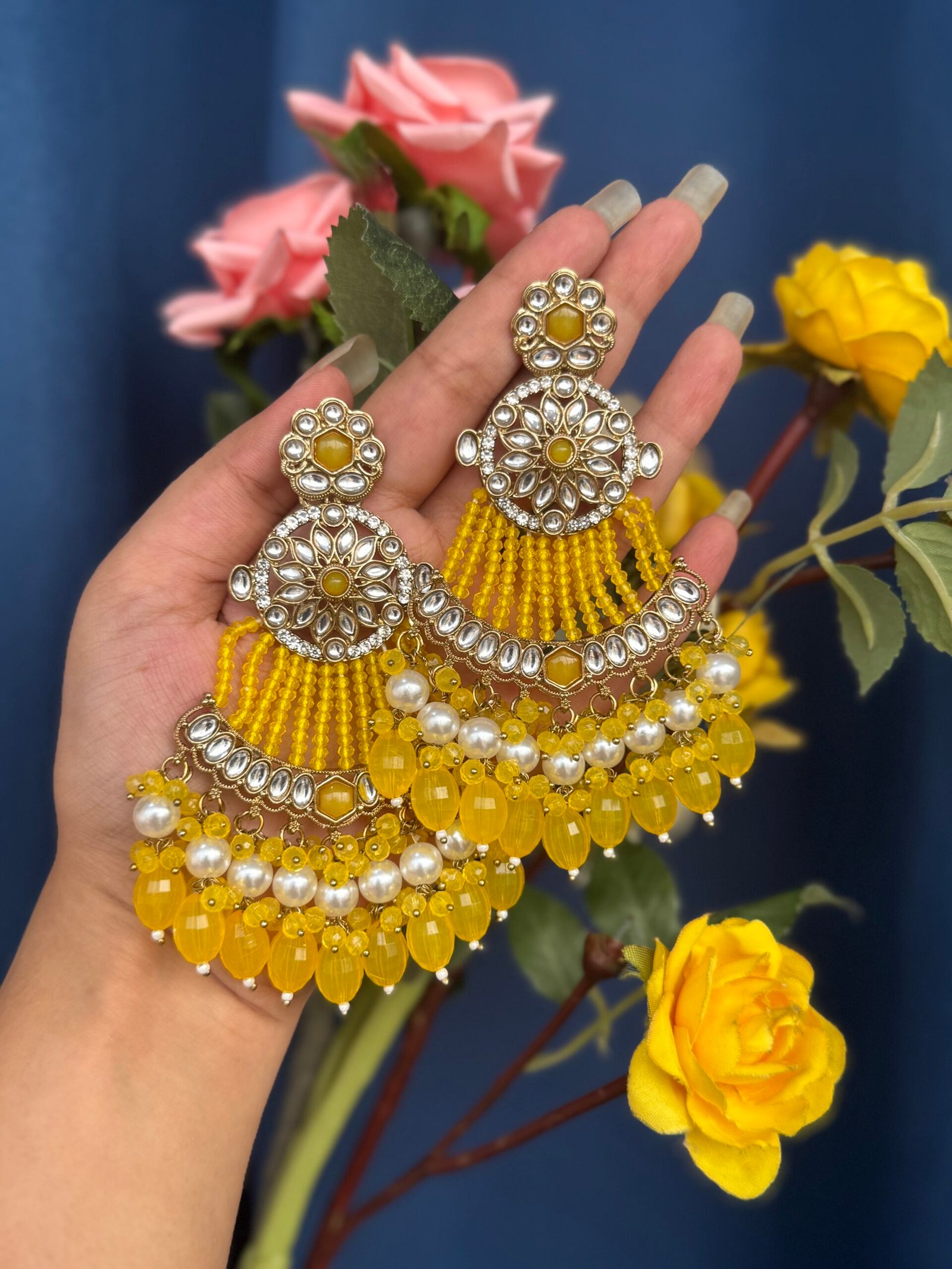 Photo-11-11-24-3-24-41-PM-scaled-1.jpg Nadia Ethnic Earrings – Yellow - Image 1