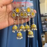 Shruthi Unique Earrings – Yellow