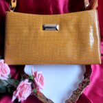 Faux Leather Hand Bag – Beige