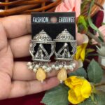 Unique Brass Earrings  – Light Yellow