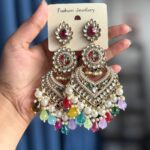 Hansika Kundan Earrings – Multi