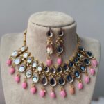 Ameesha Kundan Set – Light Pink