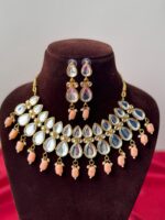 Ameesha Kundan Set – Peach