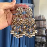 Shivi Kundan Earrings – Lavender