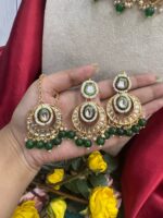 Dharni Premium Kundan Set – Dark Green - Image 2