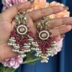 Purvi Premium Earrings – Wine