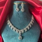 Humaira American Diamond Set – White