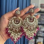 Hema Premium Statement Earrings – Wine