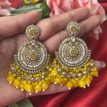 Arushi Kundan Earrings – Yellow