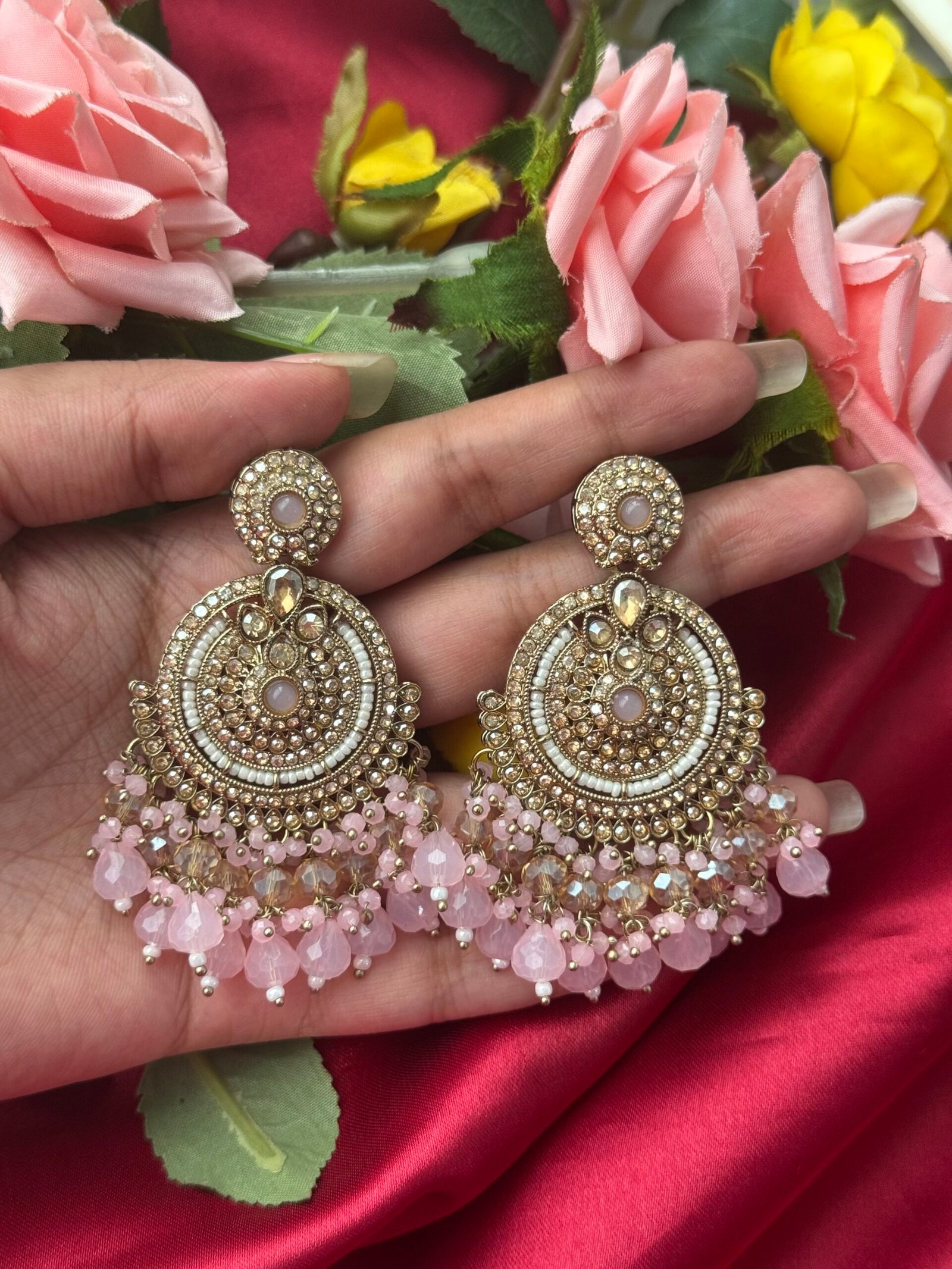 Photo-16-10-24-3-19-13-PM-scaled-1.jpg Arushi Kundan Earrings – Lavender - Image 1