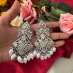 Lavanya Silver Polish Earrings