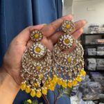 Nayantara Ethnic Earrings – Yellow