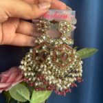 Bharti Kundan Earrings – Wine