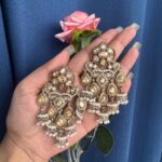 Kamli Kundan Earrings – Golden