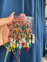 Apoorva Unique Lightweight Kundan Earrings – Multi - Image 2
