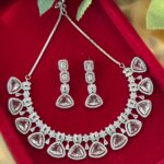 Himanshi Premium American Diamond Set – White