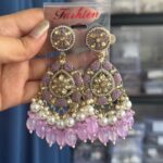 Rewati Kundan Earrings – Lavender