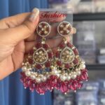 Rewati Kundan Earrings – Wine