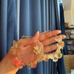 Butterfly Big lightweight Hoops – Golden