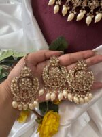Pari Kundan Set – Golden - Image 3