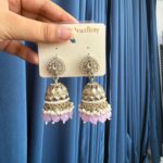 Aadya Kundan Jhumka – Lavender