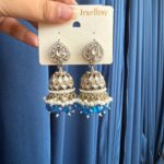 Aadya Kundan Jhumka – Dark Blue