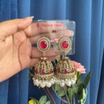 Kaashvi Jhumka – Dark Pink