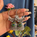 Peacock Jhumka Bali Earrings