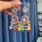 Manjot Lightweight Kundan Earrings – Multi