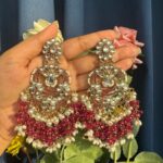 Nia Premium Earrings – Wine