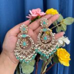 Deeksha Premium Earrings – Mint Green