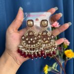 Vedika Premium Earrings – Red