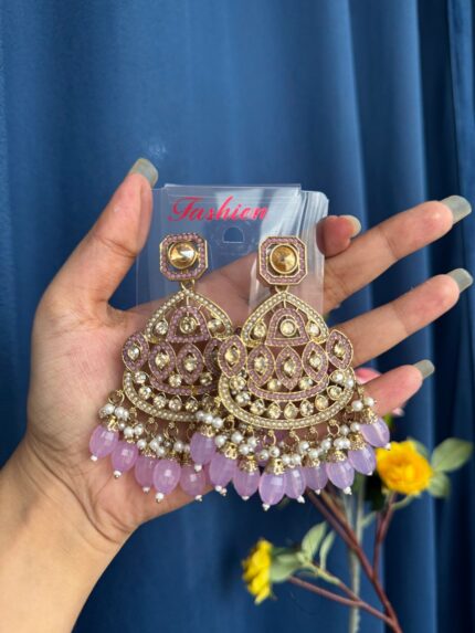 Vedika Premium Earrings – Lavender