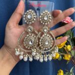 Kirti Premium Earrings – White
