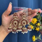 Alisha Premium Earrings – Red