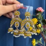 Alisha Premium Earrings – Yellow