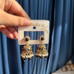 Ridhi Kundan Jhumka – Black