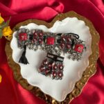 Red Carving Stone Set